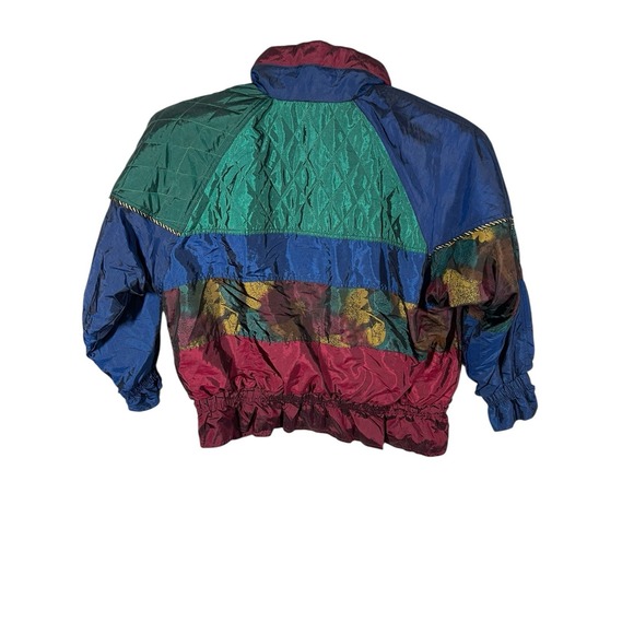 Vtg Climate Zone Track Suit Jacket And Pants Womens 22w Nylon 80s 90s Metallic - Picture 16 of 16